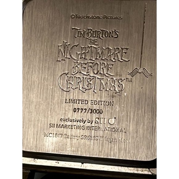 Tim Burton’s The Nightmare before Christmas limited ed square Dial watch Jack